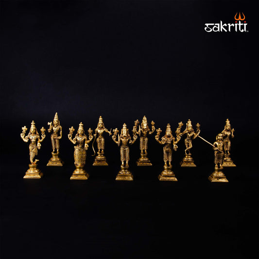 BRASS DASHAVATARAM (10PCS SET)