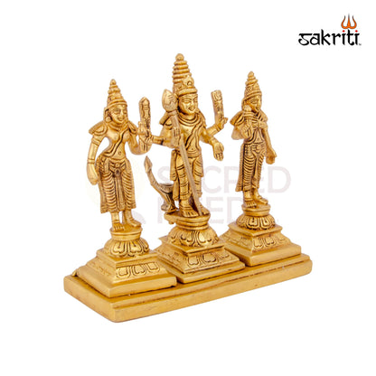 BRASS MURUGAN VALLI DEIVANAI SET