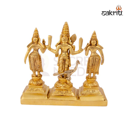 BRASS MURUGAN VALLI DEIVANAI SET