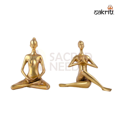 BRASS YOGA LADY (4PCS SET)