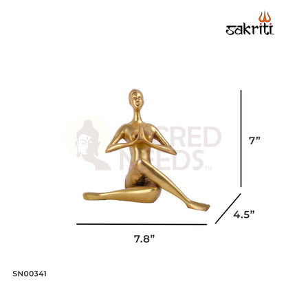 BRASS YOGA LADY (4PCS SET)