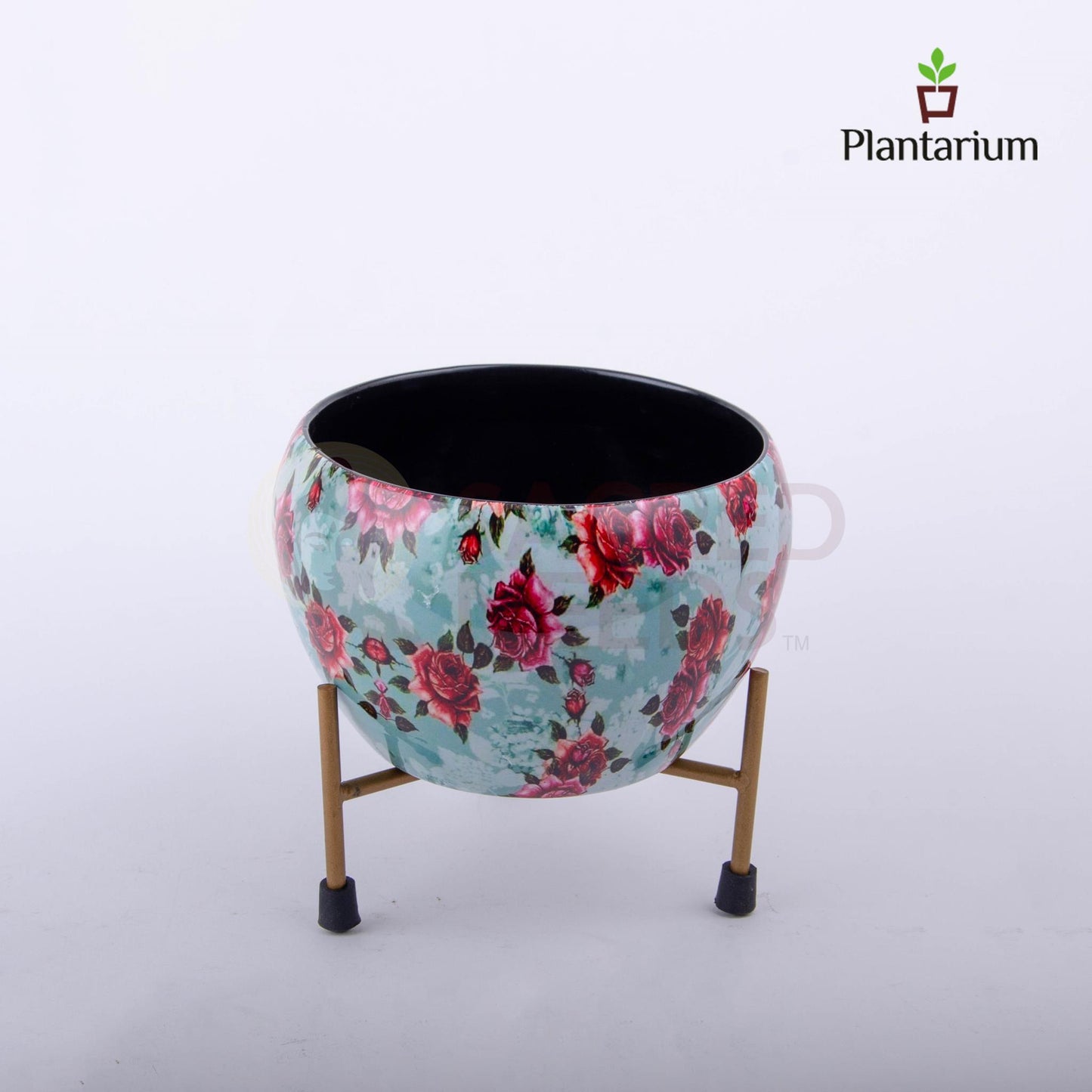 METAL H-MEENA POT WITH STAND