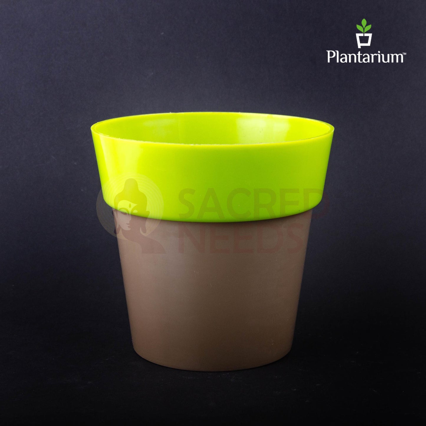 PVC 35A Dual Colour Pot – 5.5 Inch Height | Multi-Colored Plastic Planter for Home Garden & Balcony