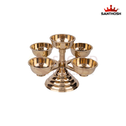 BRASS PANCH PYALI DEEPAM