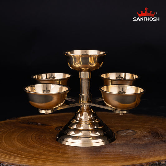 BRASS PANCH PYALI DEEPAM