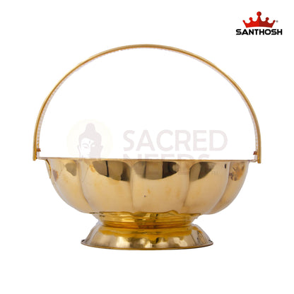 BRASS ICC LOTUS FLOWER BASKET