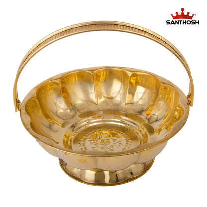 BRASS ICC LOTUS FLOWER BASKET