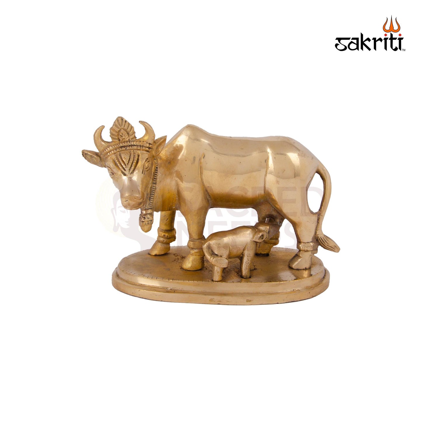 BRASS COW & CALF