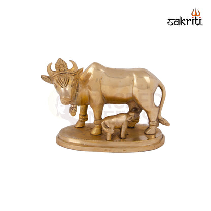 BRASS COW & CALF