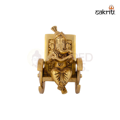 BRASS CHAIR GANESH