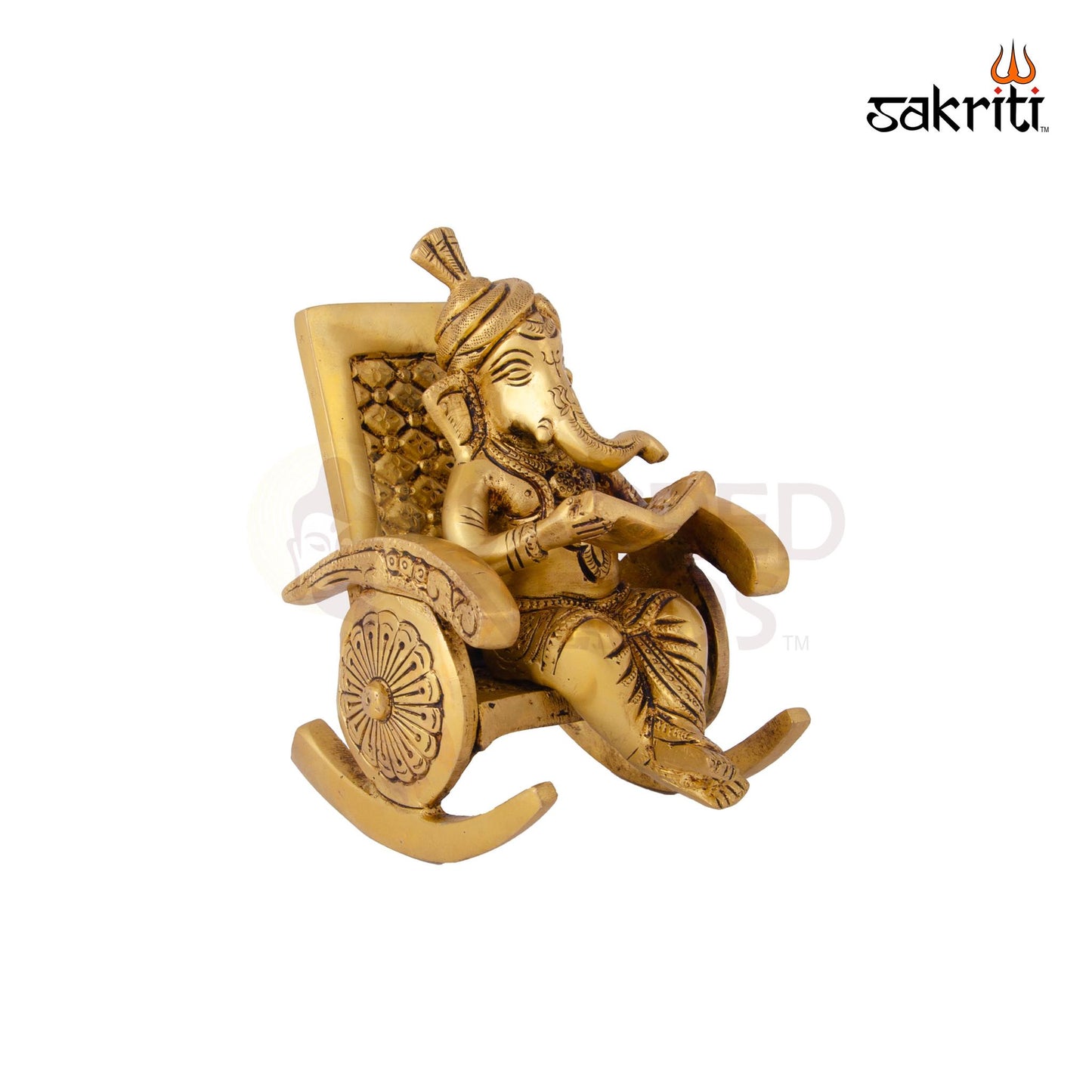 BRASS CHAIR GANESH