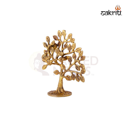 Brass Tree – 6.5 Inch Height | Decorative Brass Tree for Pooja & Spiritual Decor