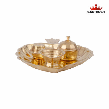 BRASS ICC LEAF PLATE WITH AGAL