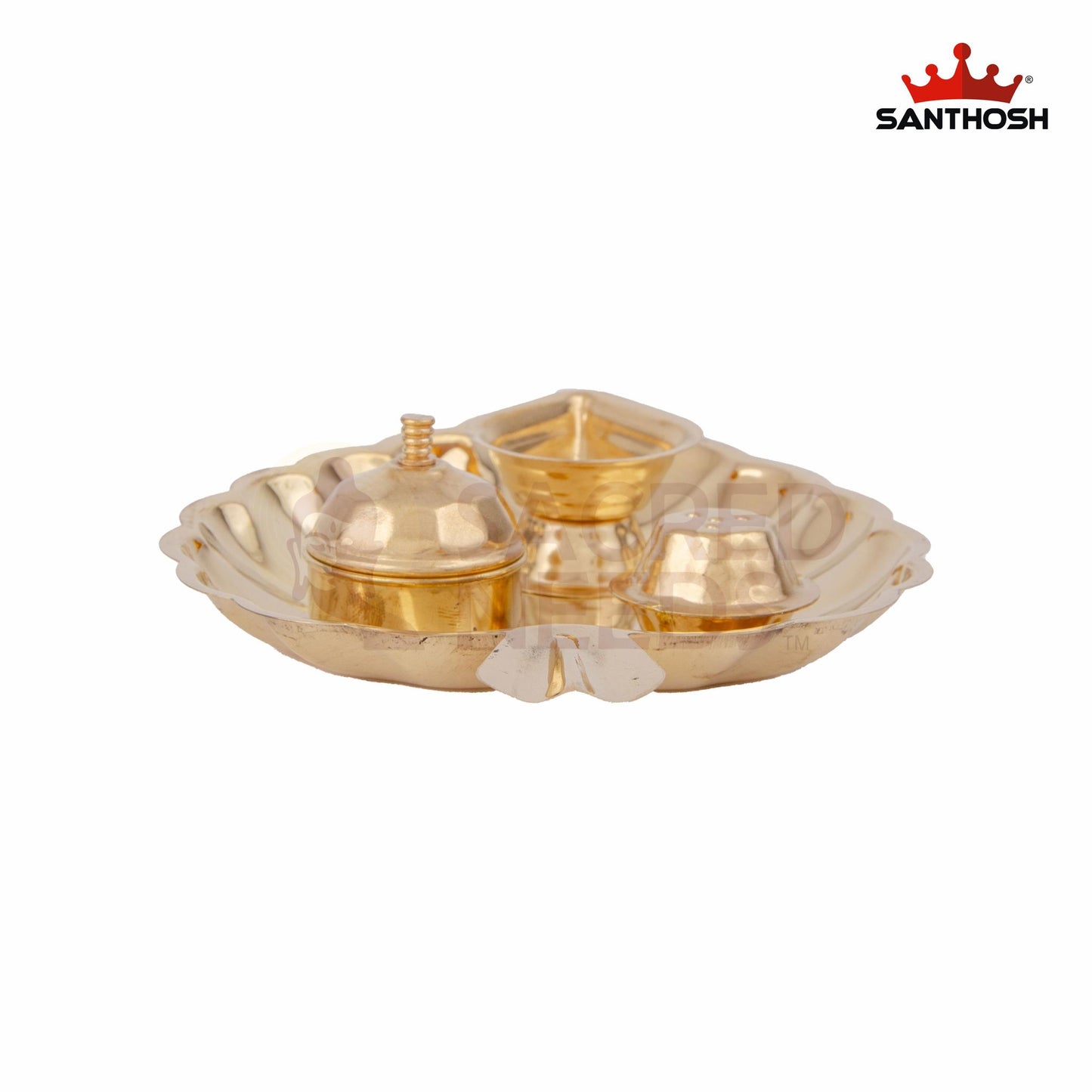 BRASS ICC LEAF PLATE WITH AGAL