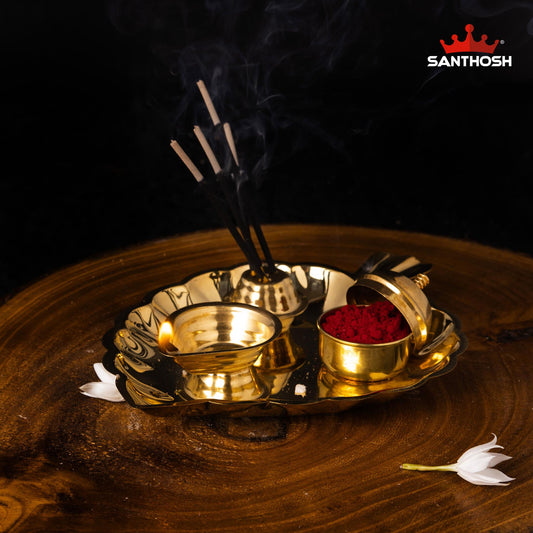 BRASS ICC LEAF PLATE WITH AGAL