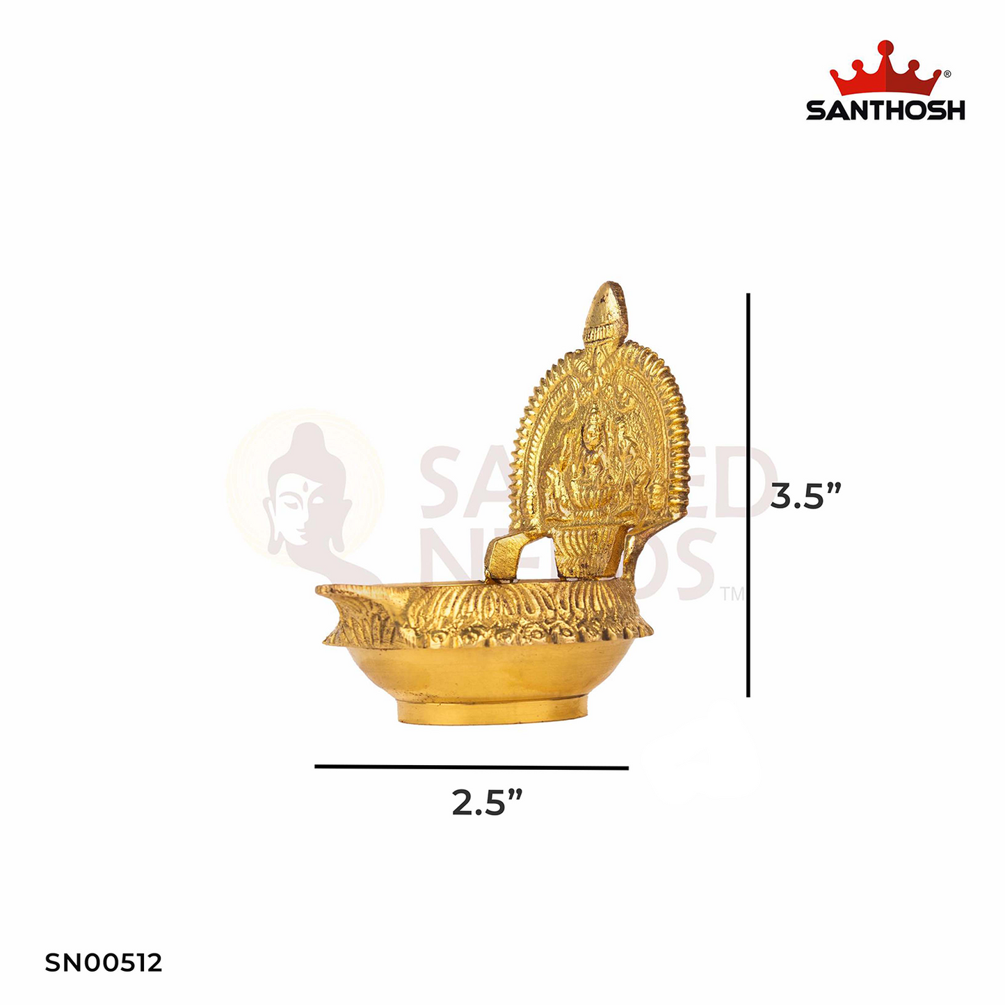 BRASS KUBER KAMAKSHI VILAKKU