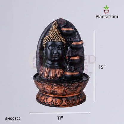 POLY RESIN BUDDHA FACE FOUNTAIN