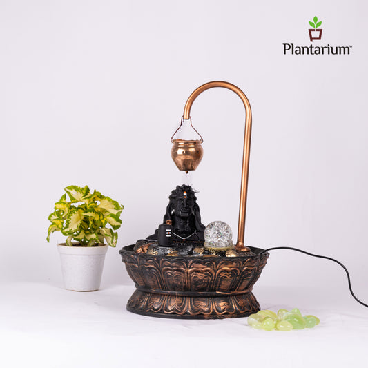 POLY RESIN ADHIYOGI FOUNTAIN