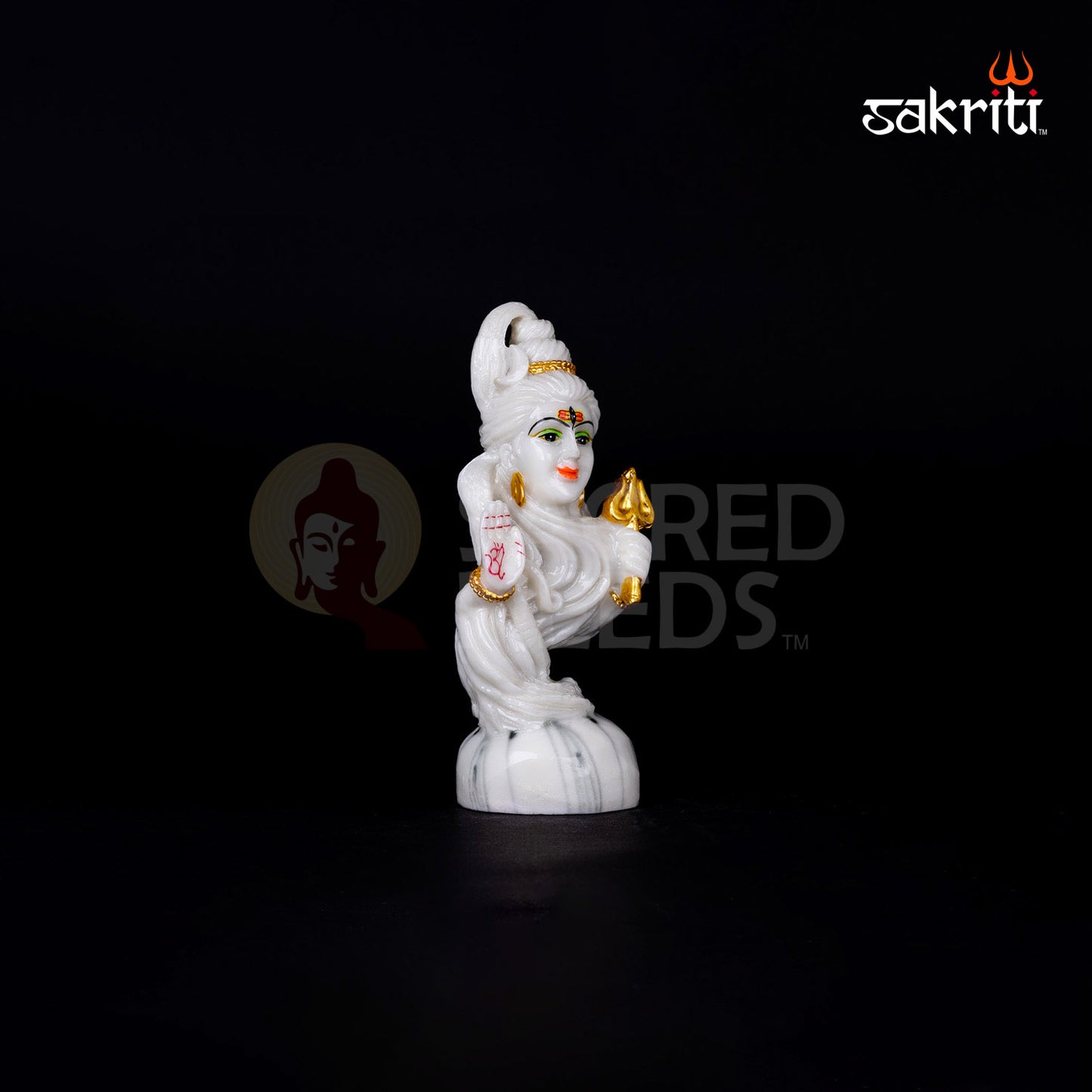 Shivan Idol in Marble Dust – 6.1 Inch Height | Mahadev Murti for Home Altar, Maha Shivratri & Gifting