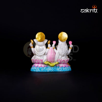 MARBLE DUST LOTUS LAKSHMI GANESH