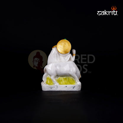 Radha Krishna Idol in Marble Dust – 6.5 Inch Height | Spiritual Divine Couple for Home Mandir & Janmashtami