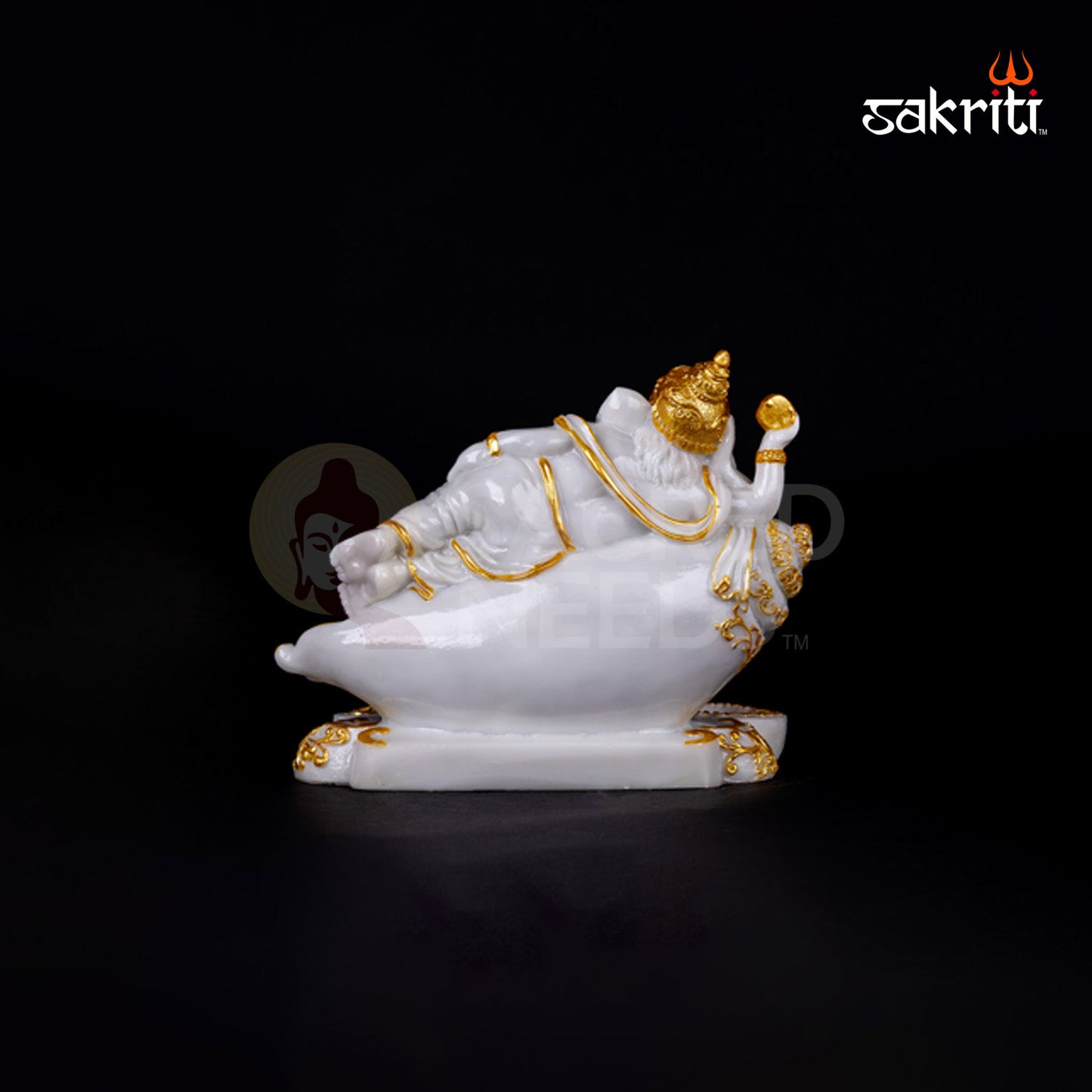 MARBLE DUST DIYA GANESHA