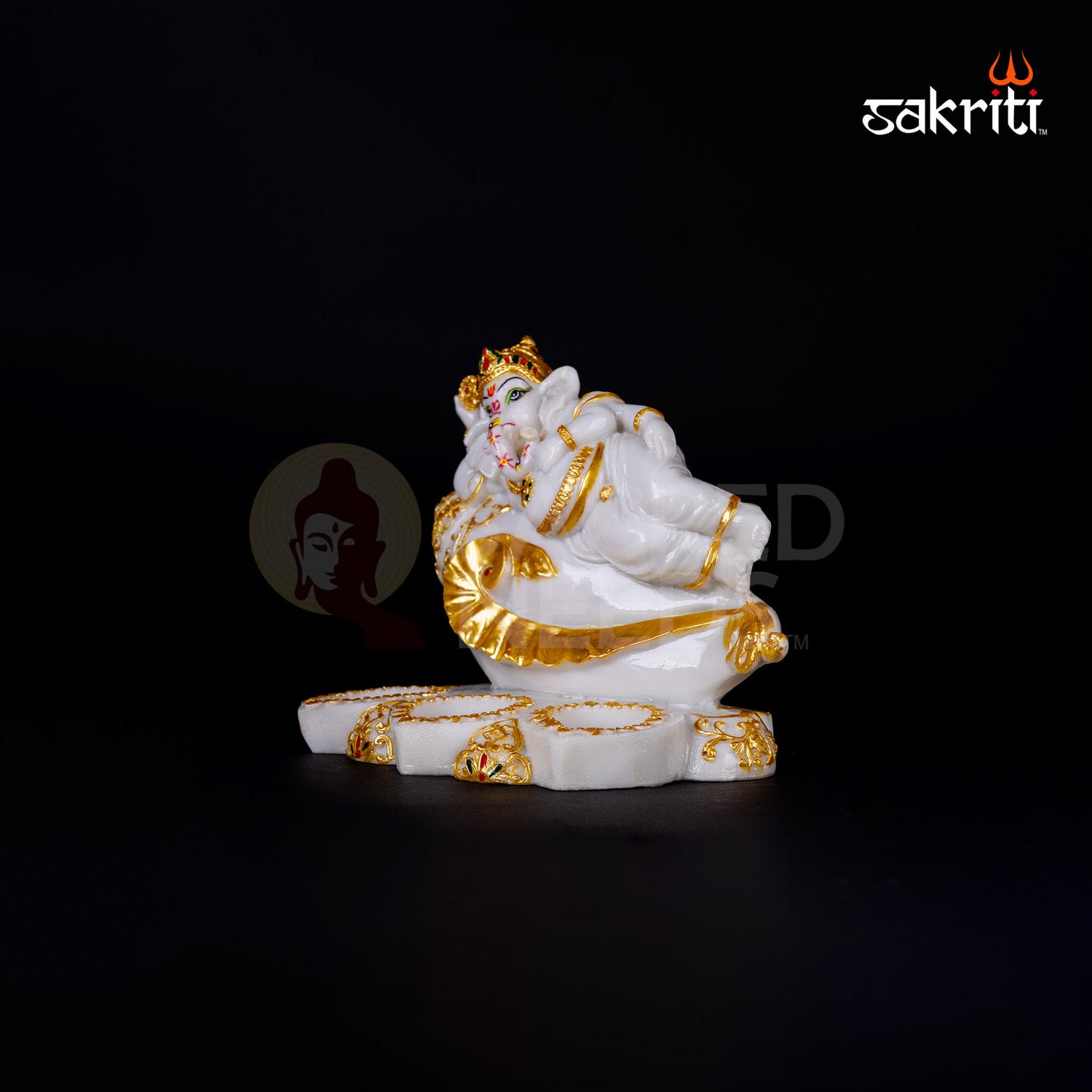 MARBLE DUST DIYA GANESHA