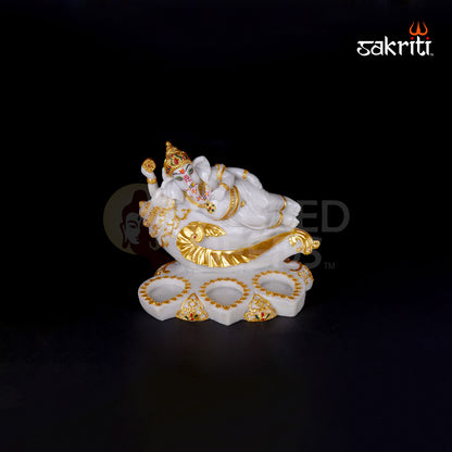 MARBLE DUST DIYA GANESHA