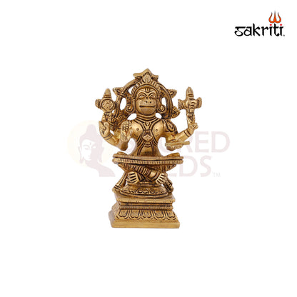 Yoganjaneya / Hanuman – 4.5 Inch Height | Yoga Hanuman Idol for Strength, Devotion & Home Pooja Room