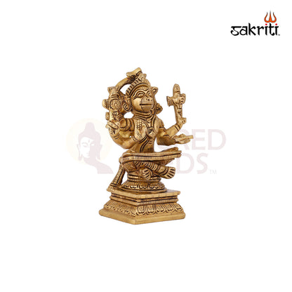 Yoganjaneya / Hanuman – 4.5 Inch Height | Yoga Hanuman Idol for Strength, Devotion & Home Pooja Room