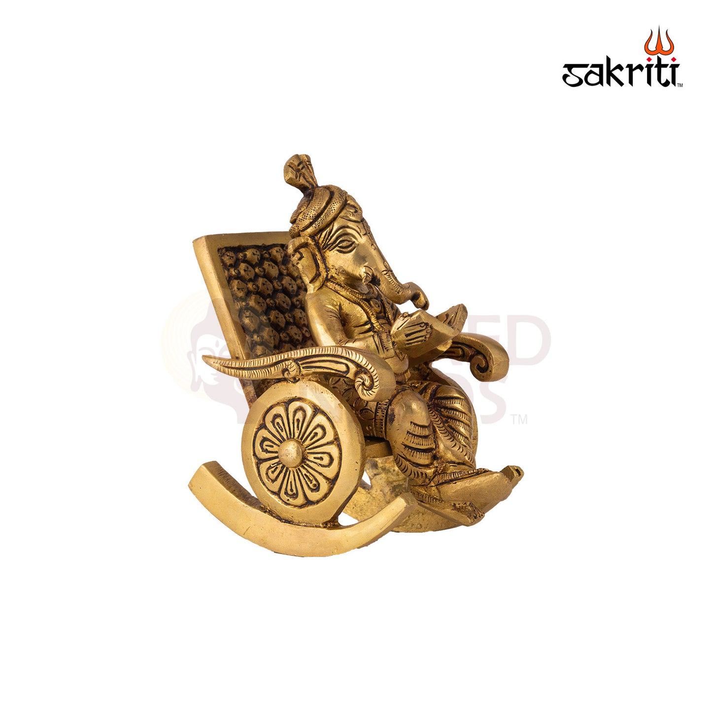 BRASS CHAIR GANESHA