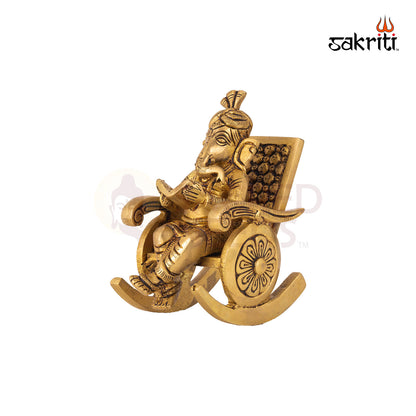 BRASS CHAIR GANESHA