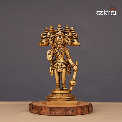 BRASS 5 FACE HANUMAN