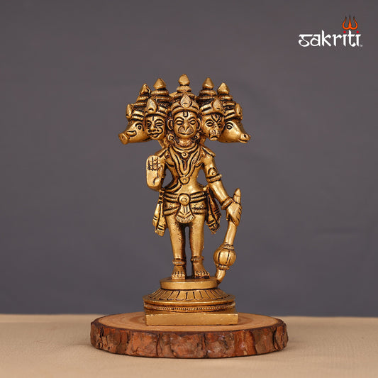 BRASS 5 FACE HANUMAN