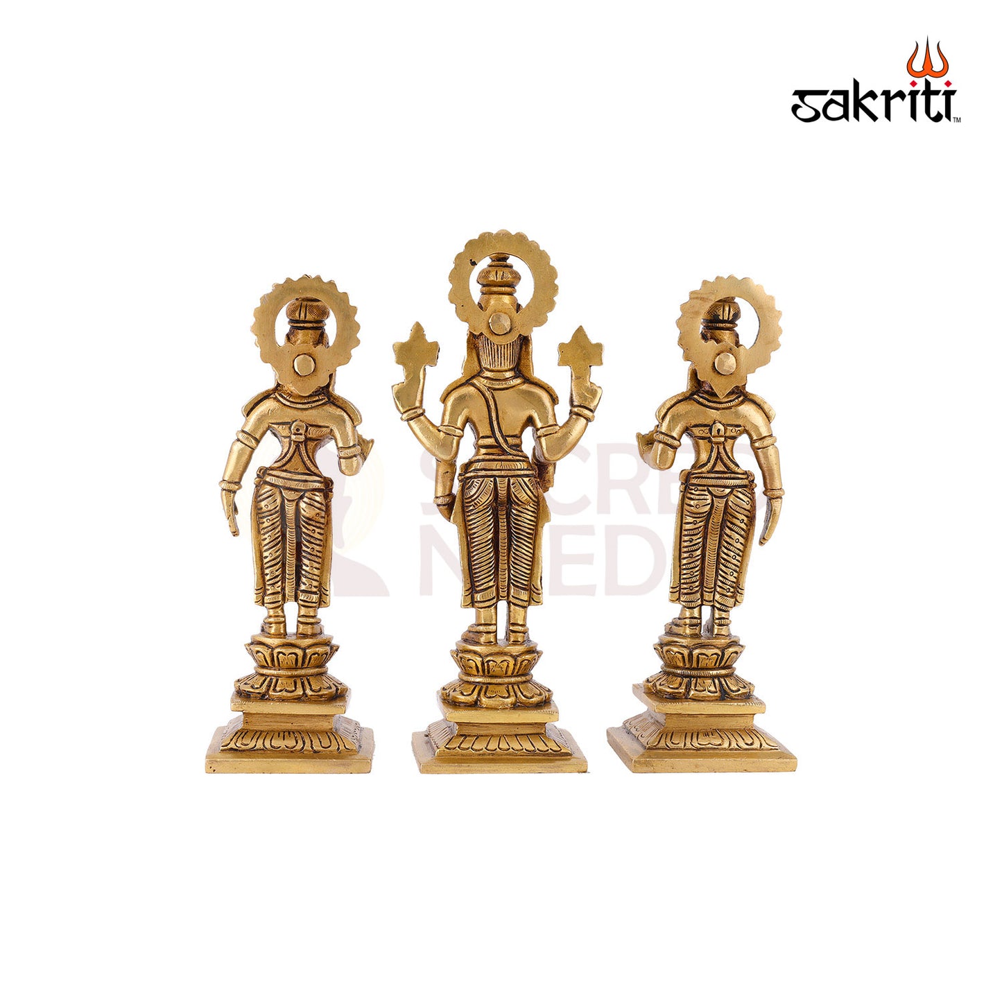 BRASS PERUMAL SET