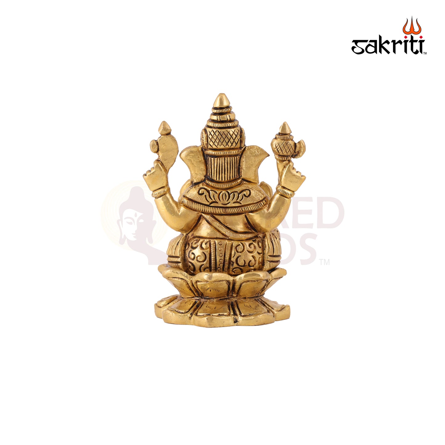 BRASS LOTUS GANESHA