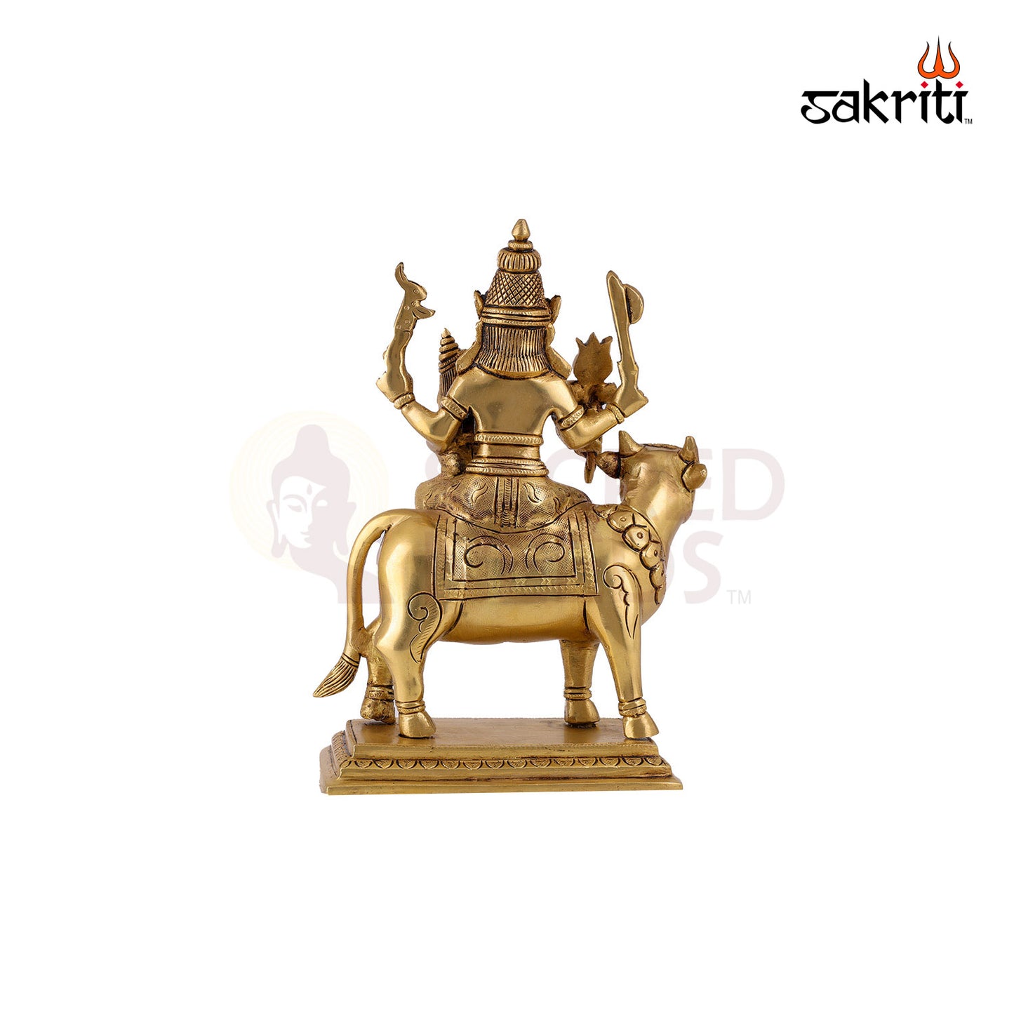 Brass Pradosham – 8.7 Inch Height | Lord Shiva Idol in Pradosha Form for Abhishekam, Worship & Devotion