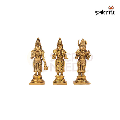 Brass Navgraha Set – 5.2 Inch Height (Each) | 9 Planet Brass Idols for Temple Use, Astrology Remedies & Pooja