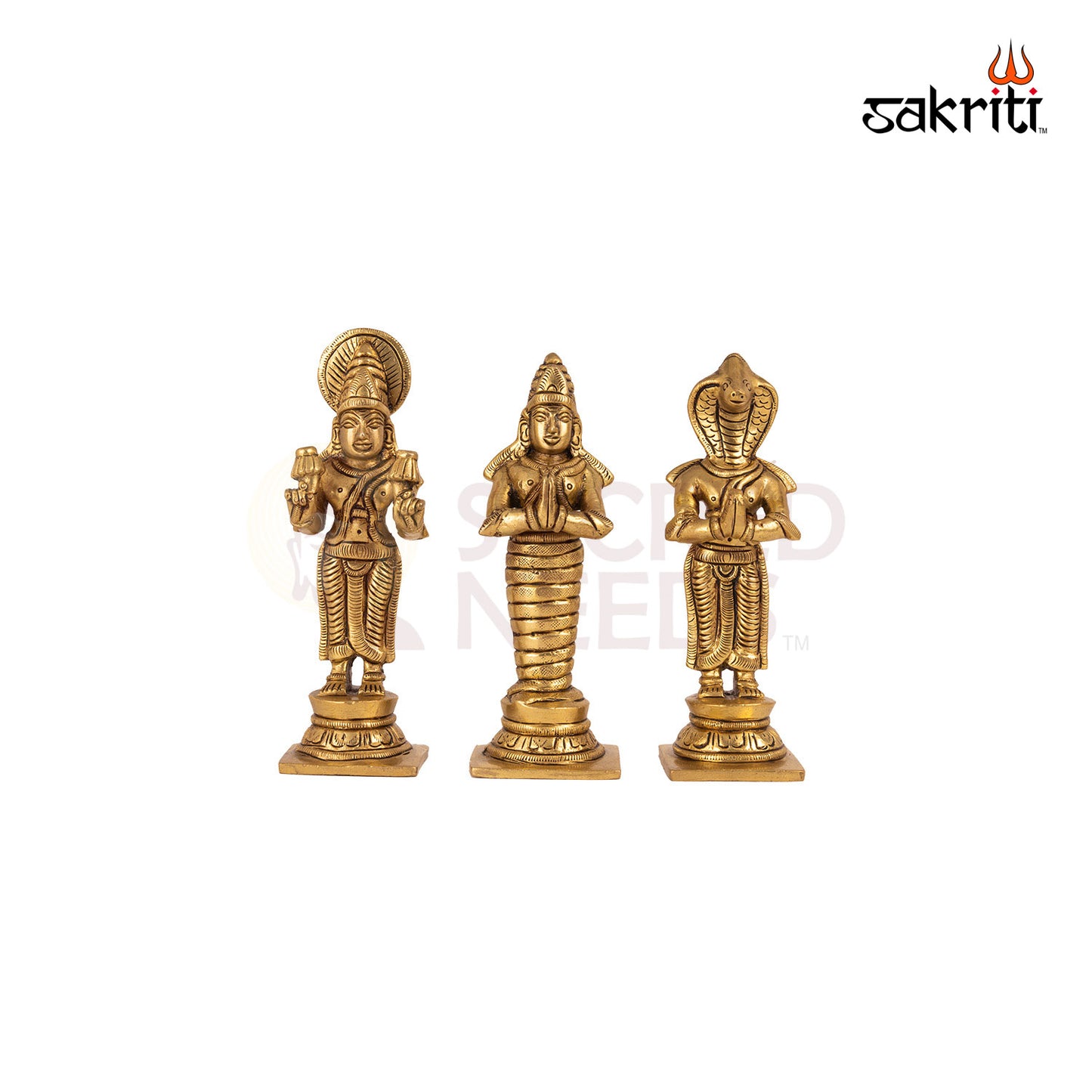 Brass Navgraha Set – 5.2 Inch Height (Each) | 9 Planet Brass Idols for Temple Use, Astrology Remedies & Pooja
