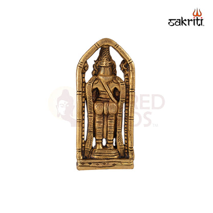 Brass Balaji – 3.9 Inch Height | Tirupati Venkateshwara Idol for Devotion, Daily Worship & Home Altar