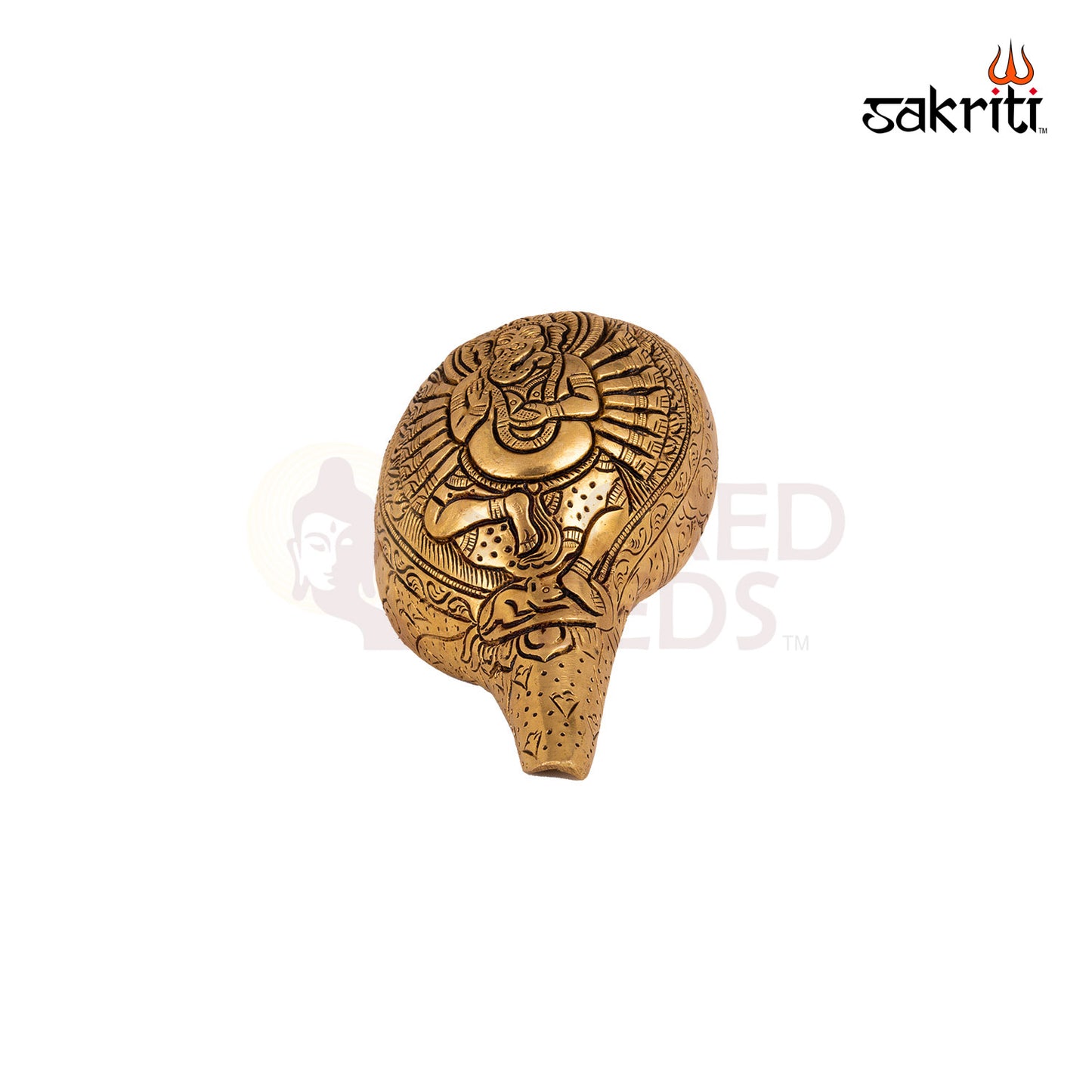 BRASS GANESHA VOICE SHANKH