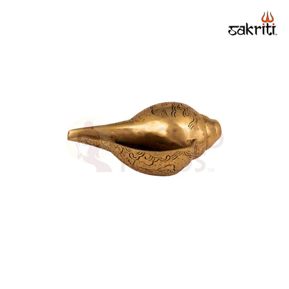 BRASS GANESHA VOICE SHANKH