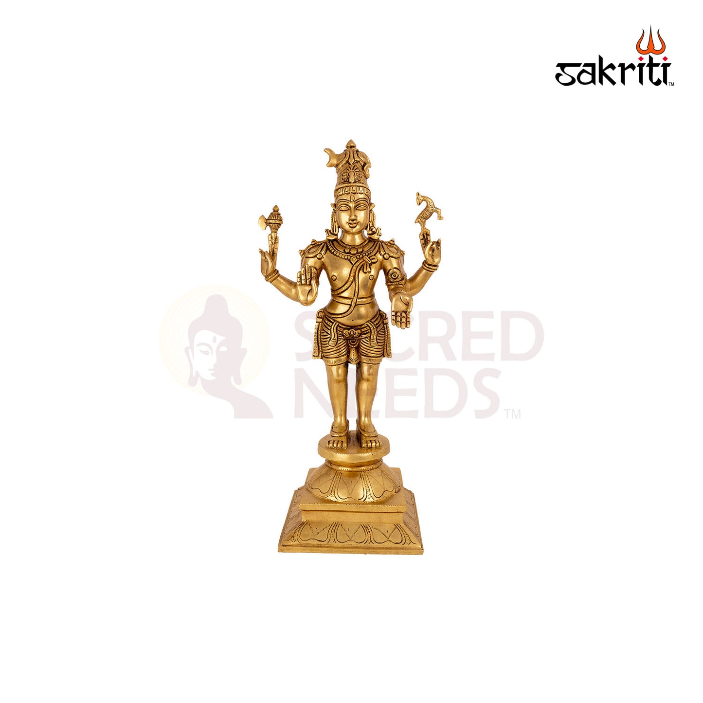 BRASS SHIVAN PARVATI SET