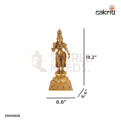 BRASS SHIVAN PARVATI SET