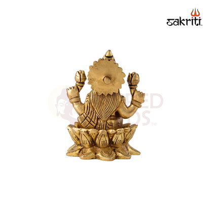 BRASS LOTUS LAKSHMI