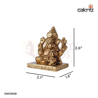 BRASS DAGRU GANESH