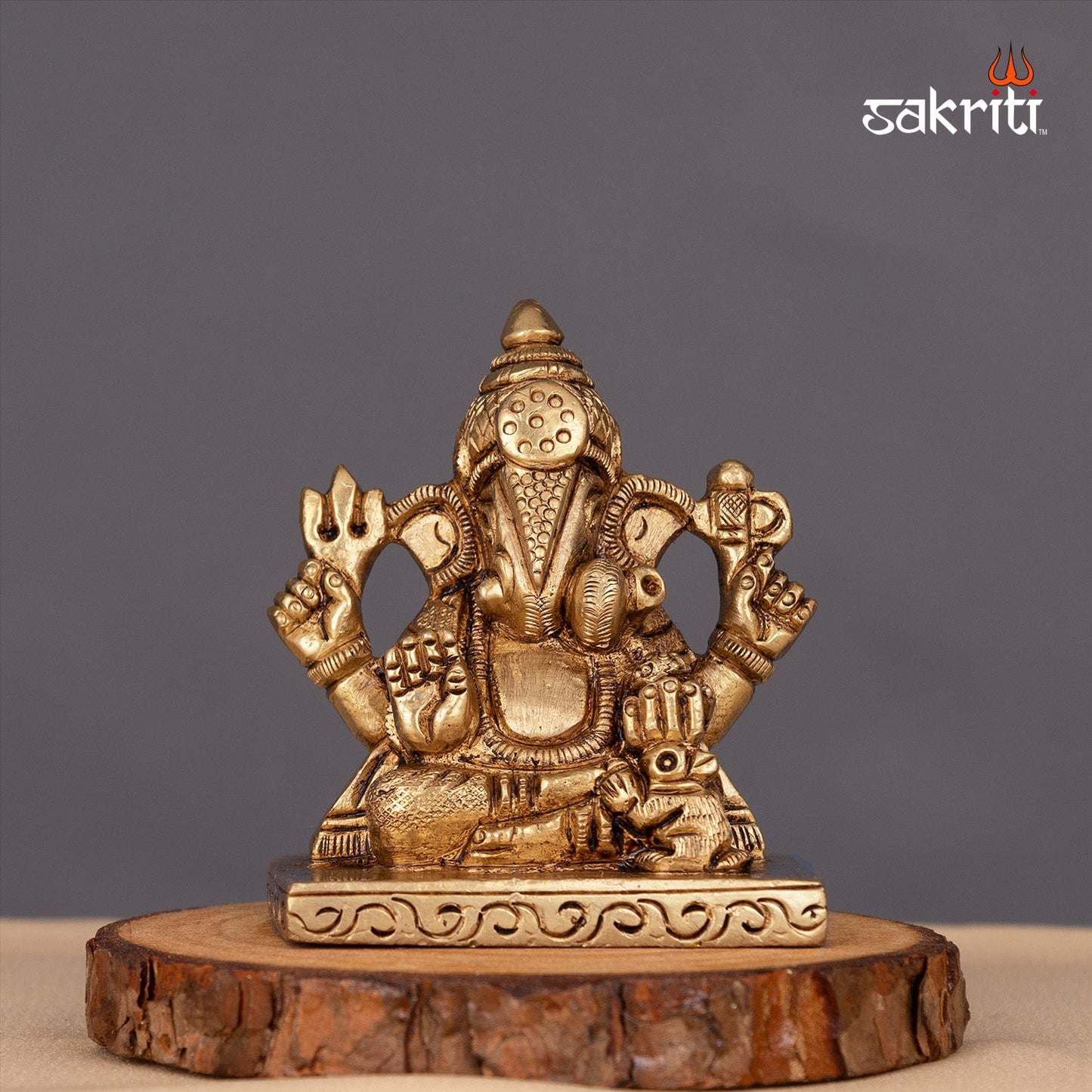 BRASS DAGRU GANESH