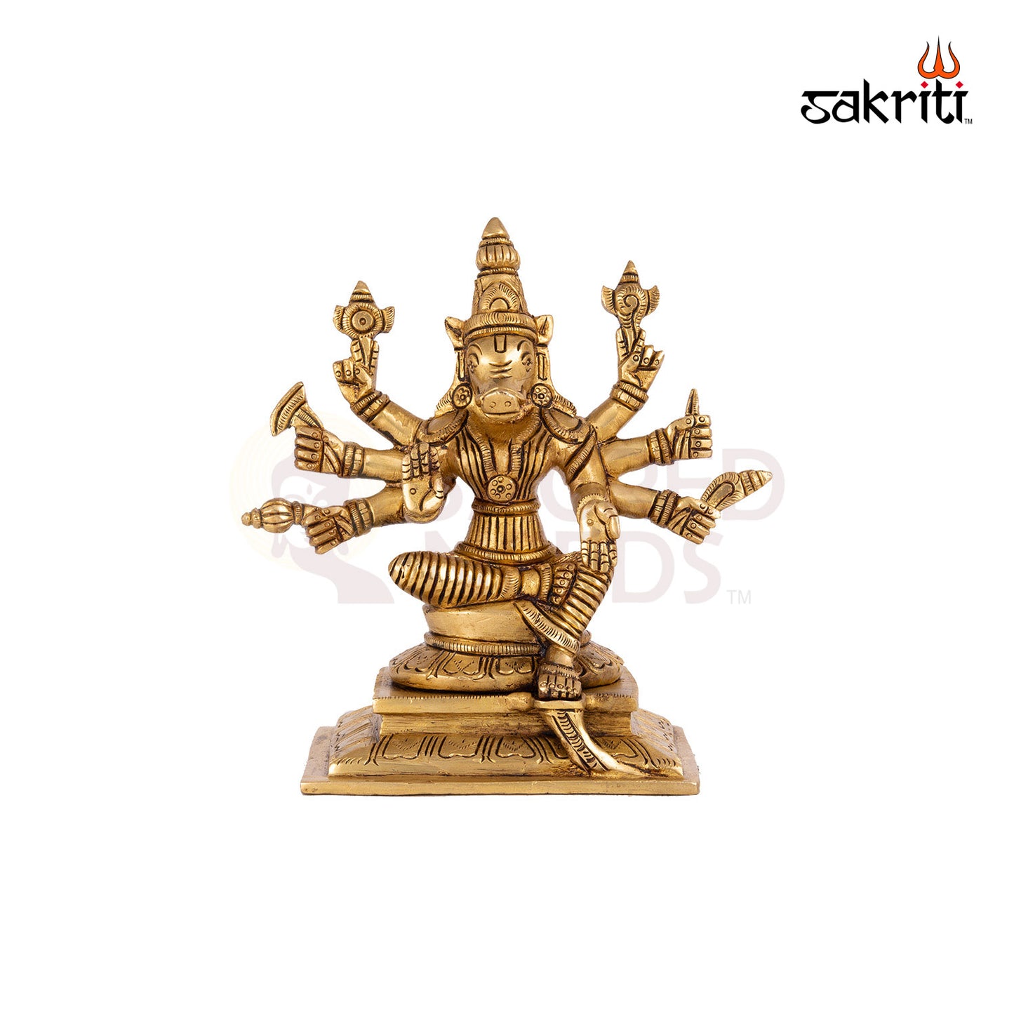 Brass Varahi – 6.5 Inch Height | Fierce Goddess Varahi Idol for Protection, Rituals & Shakti Worship