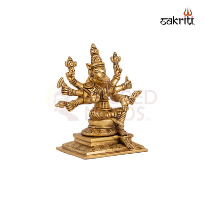 Brass Varahi – 6.5 Inch Height | Fierce Goddess Varahi Idol for Protection, Rituals & Shakti Worship