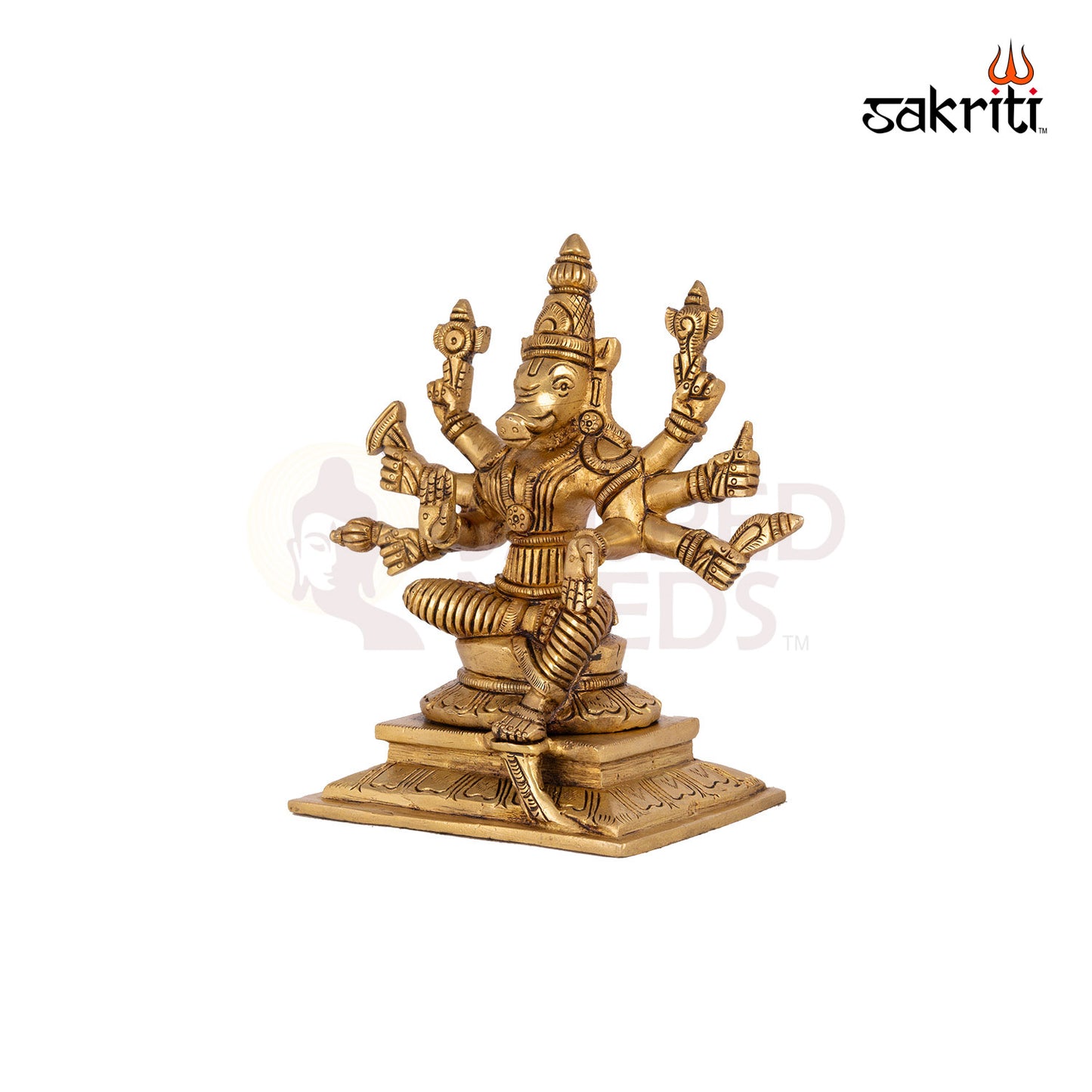 Brass Varahi – 6.5 Inch Height | Fierce Goddess Varahi Idol for Protection, Rituals & Shakti Worship
